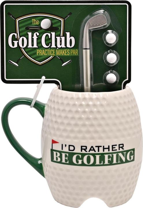 Harvey Makin Golfball Becher & Putter Stift Set 'Rather Be Golfing'