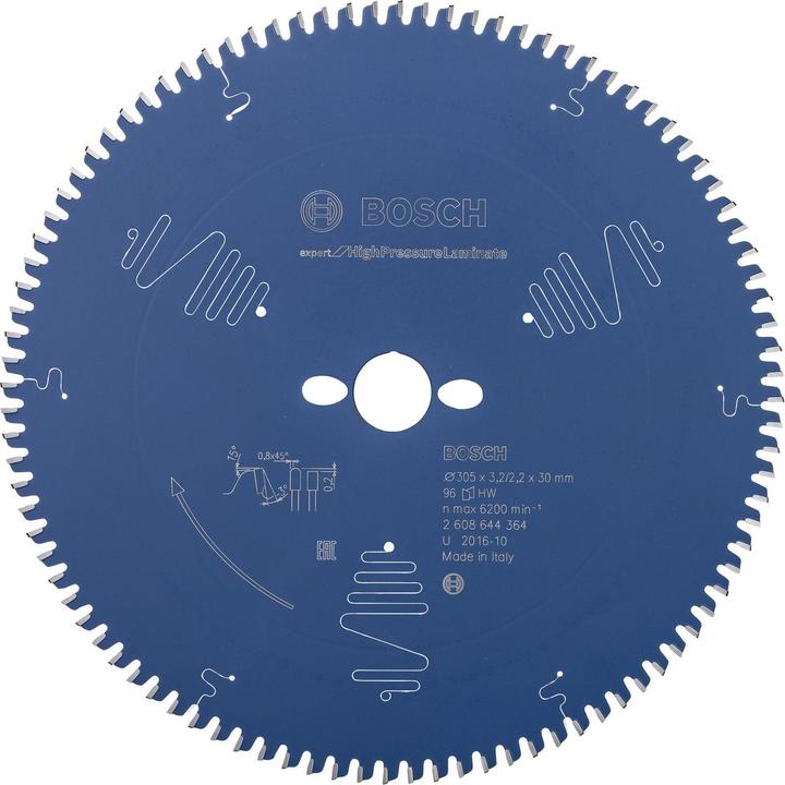 Actual product image Bosch Professional Zubehör Circular saw blade Expert for High Pressure Laminate, 305 x 30 x 3.2 mm, 96