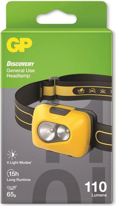 Actual product image GP Batteries GP Discovery Headlamp CH42 (200 lm)