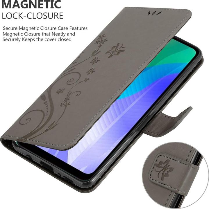 Actual product image Cadorabo Flower Book Cover (Huawei Y6p)