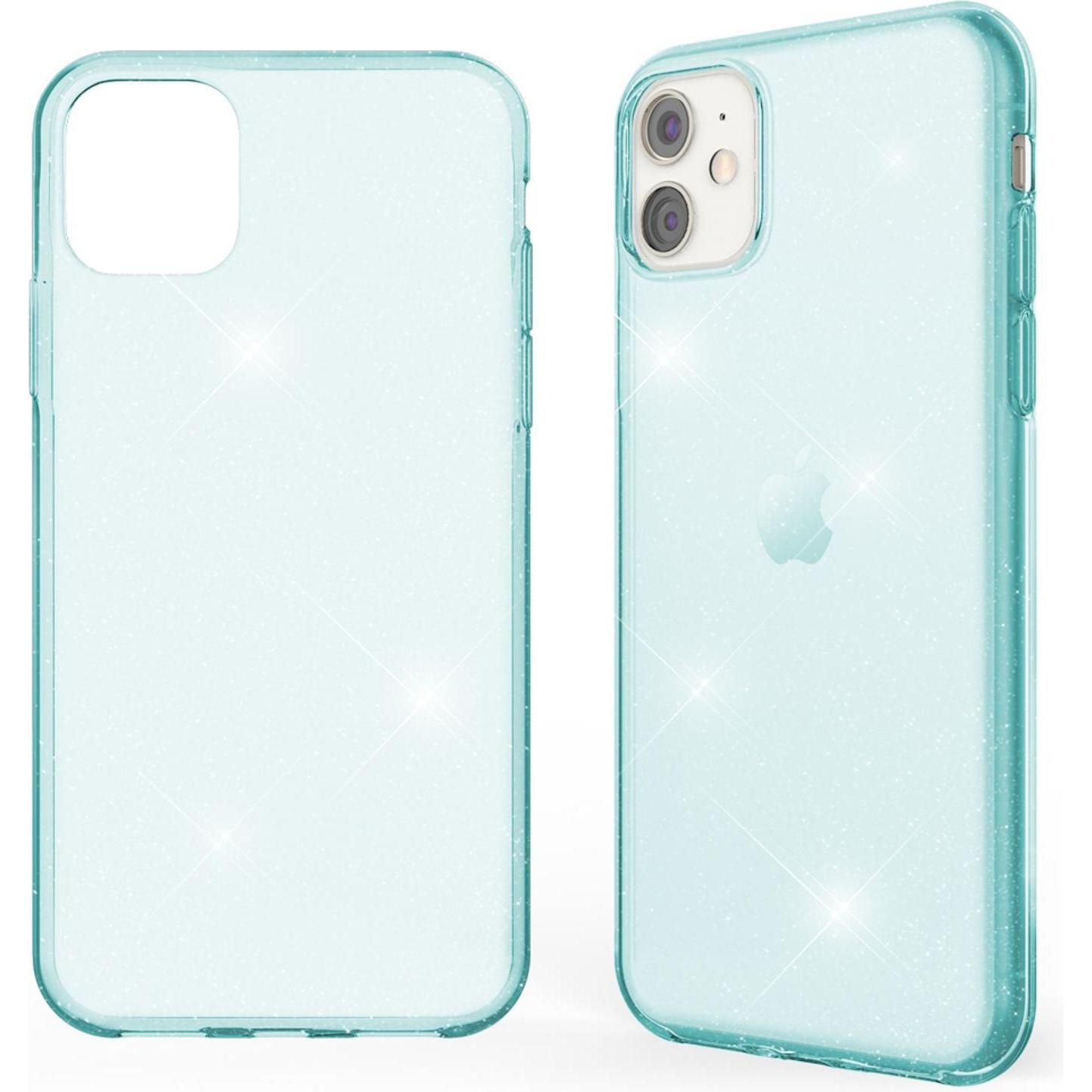 Nalia Glitzer Hülle (Apple iPhone 11), Smartphone Hülle, Blau