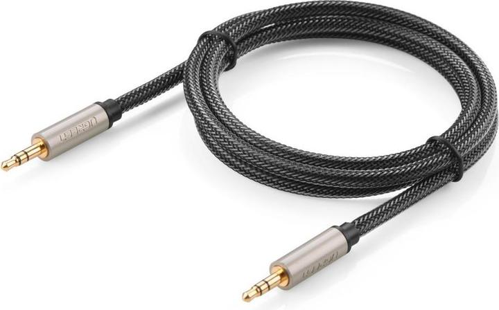 Produktbild Ugreen AV125 3.5mm jack cable 2m (grey) (2 m, 3.5mm Klinke (AUX))