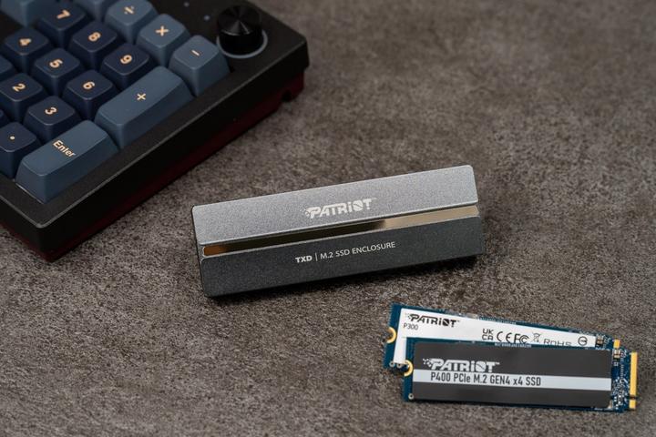 Produktbild Patriot TXD externí box USB 3.2 M.2 Gen2 NVMe SSD (M.2 2280, M.2 2230, M.2 2260, M.2 2242)