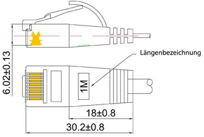 Actual product image Wirewin Network cable (UTP, CAT6, 0.50 m)