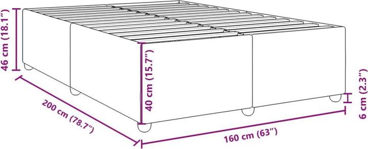 Image du produit vidaXL Bettgestell (160 x 200 cm)