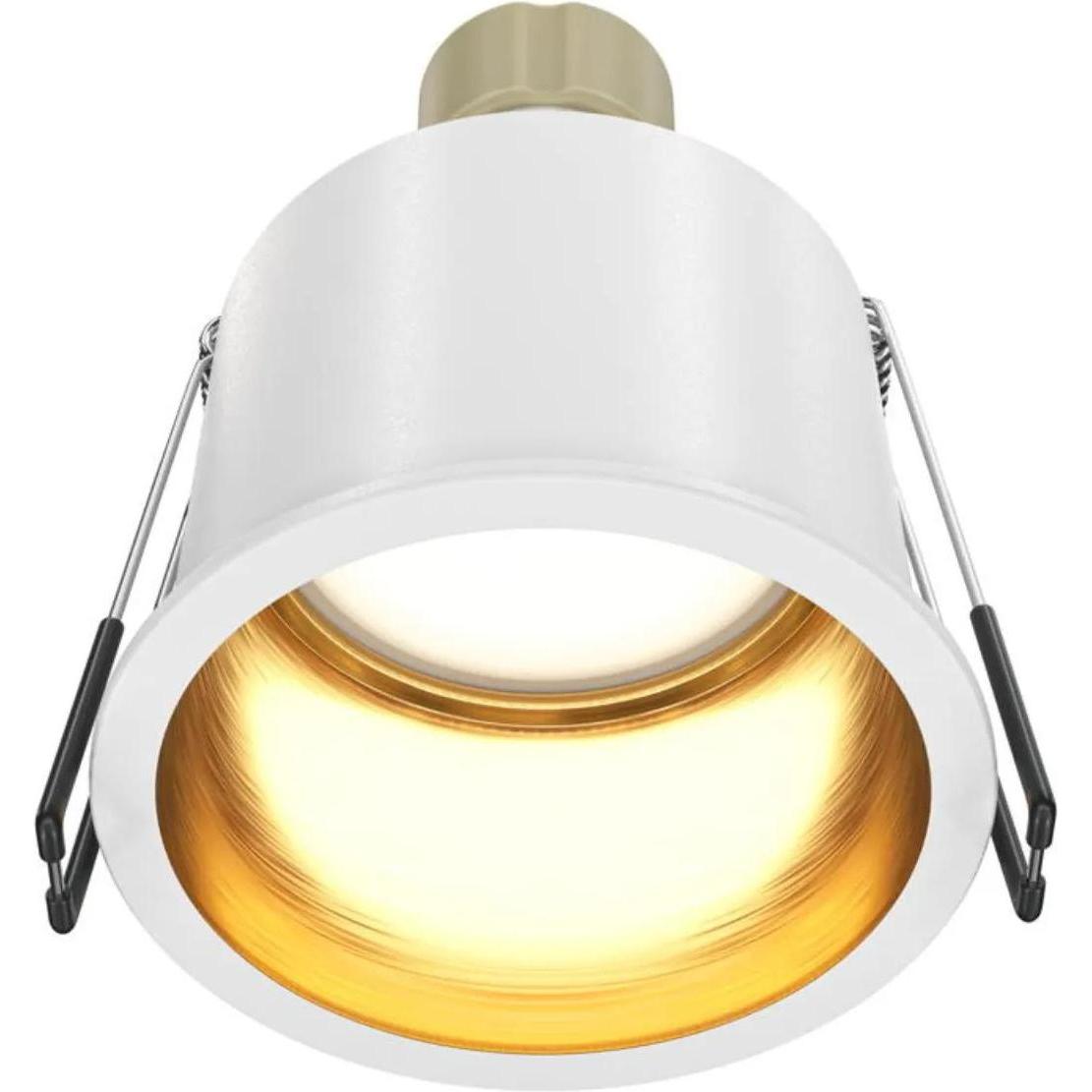 Maytoni, Wandleuchte + Deckenleuchte, Reif Downlight, Einbauleuchte GU10 Weiss, Gold Ø68mm (GU10)