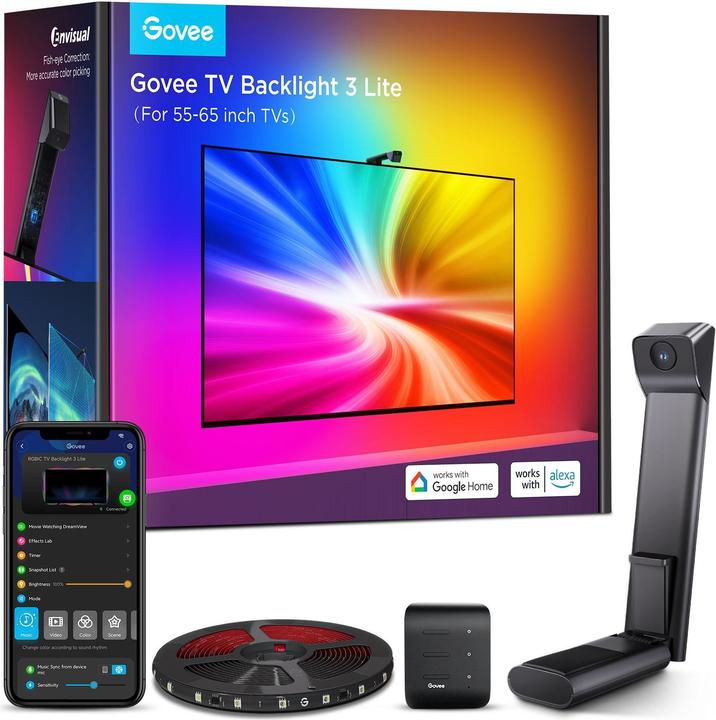 Produktbild Govee TV Backlight (RGBIC, Warmweiss, 360 cm, Indoor)
