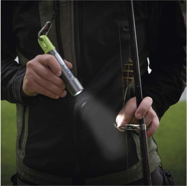 Actual product image Emos LED Aufladbare Metall-Taschenlampe, 600 lm, 1 200 mAh (16 cm, 600 lm)