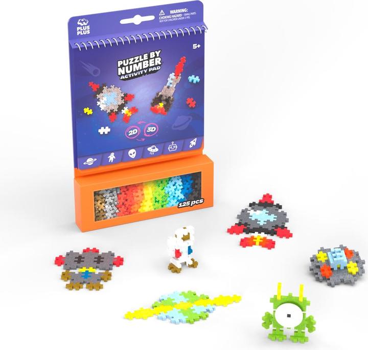 Actual product image Plus-Plus 125 Kreativ Bausteine Puzzle Weltraum
