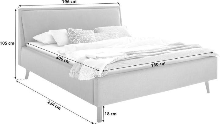 Actual product image Meise Möbel Frieda with bed base (150 x 200 cm)