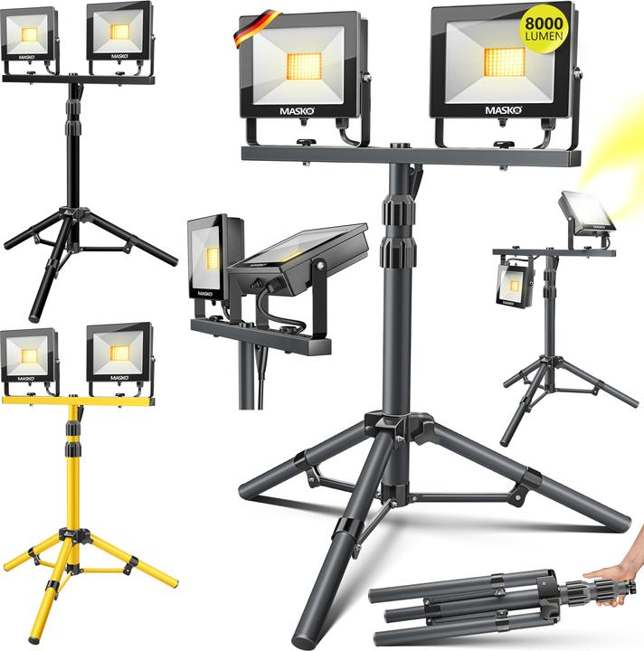 Actual product image Masko LED construction spotlight (8000 lm)