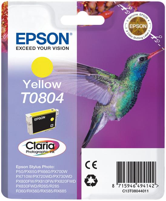 Produktbild Epson T0804 C13T08044011 (Y)
