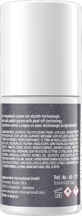 Immagine prodotto Alessandro ALESSAN Striplac UV Colou Th He Ma 6.5ml (117 La Macchina Infernale Shimmer, Vernice UV gel)