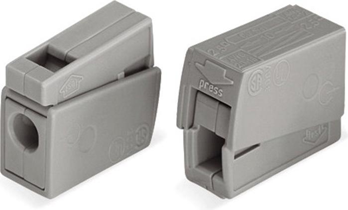 Actual product image Wago Light clamp 0.5 - 2.5mm2 gray, PU 100 pcs.