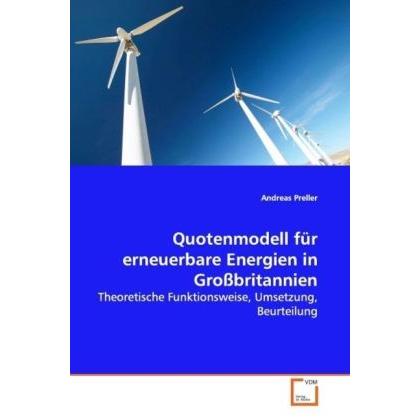 Quotenmodell für erneuerbare Energien in Grossbritannien, Fachbücher