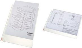 Produktbild Dymo Esselte Prospekthülle Standard Plus, DIN A3 quer, PP, 0,09mm genarbt, farblos, oben offen, dokumente (A3, 1 x)