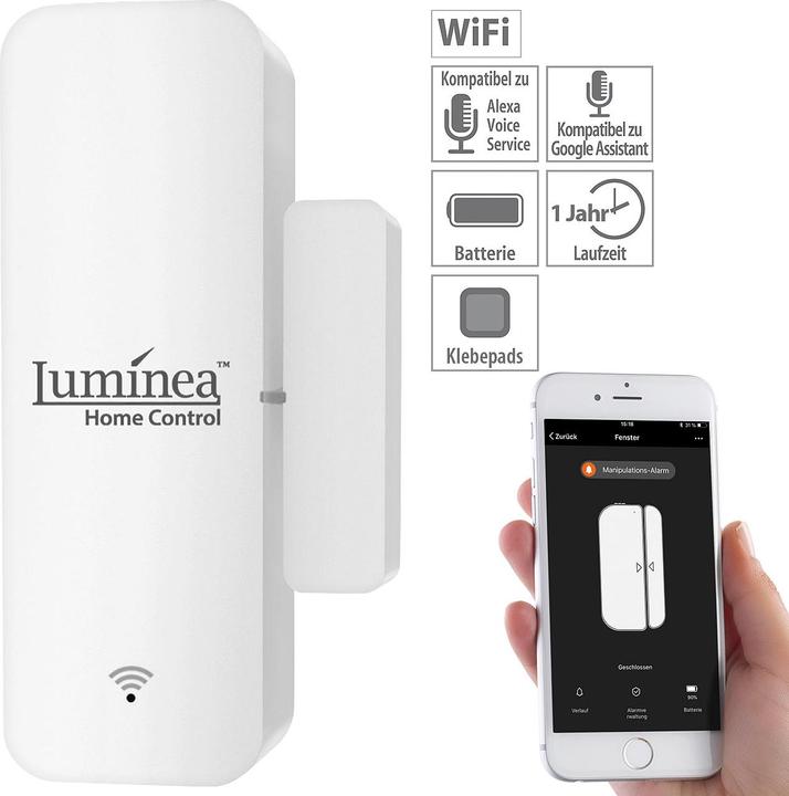 Image du produit Luminea Alarme de porte et fenêtre WLAN