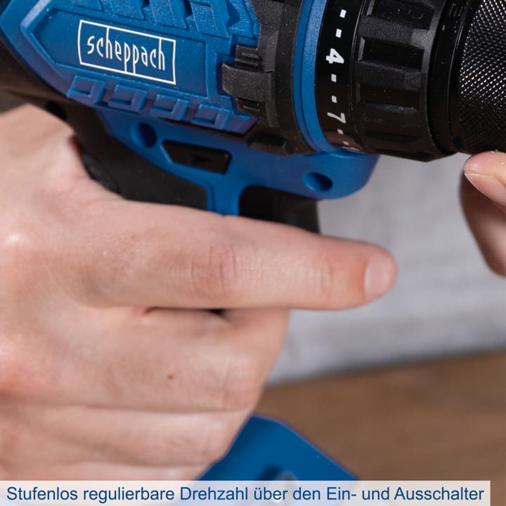 Produktbild Scheppach Akku-Bohrschrauber BC-DD60-X (DIY) (Batteriebetrieb)