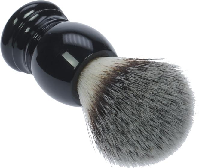 Produktbild Rasierpinsel, Synthetik-Haar, Griff Kunststoff schwarz Ring Ø 21,5 mm (Rasierpinsel)