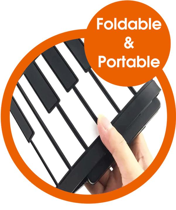 Produktbild Music Legs Music - Foldable Keyboard Deluxe (500908) (49 Tasten)