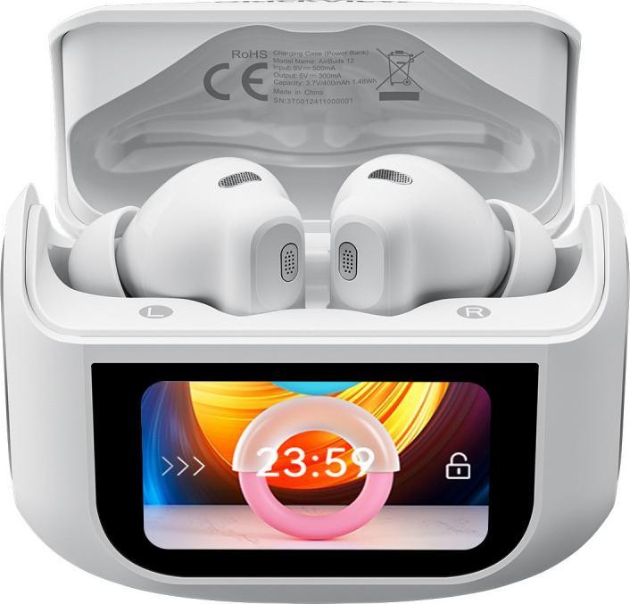 Actual product image Blackview Airbuds 12 (Écran d'Affichage Tactile - Bluetooth 5.4) Blanc (Wireless)