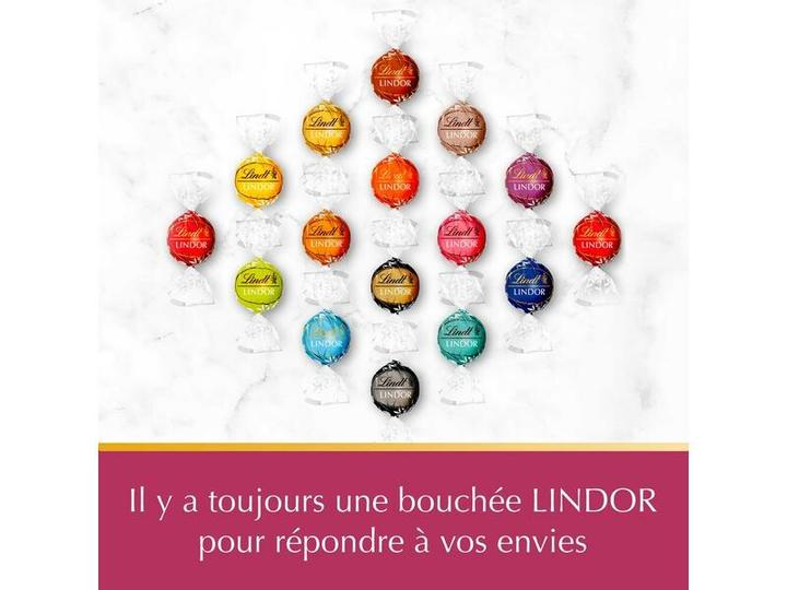Actual product image Lindt Lindor balls raspberry & cream (200 g)