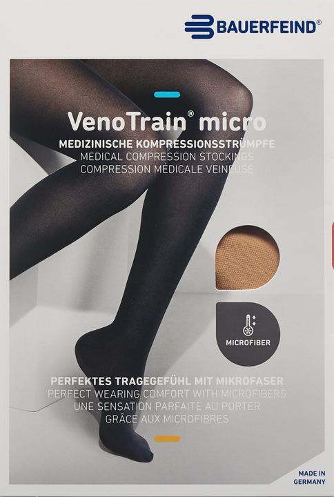 Produktbild Veno Train MICRO AG KKL2 M normal/long offene Fussspitze creme Haftband Spitze normal