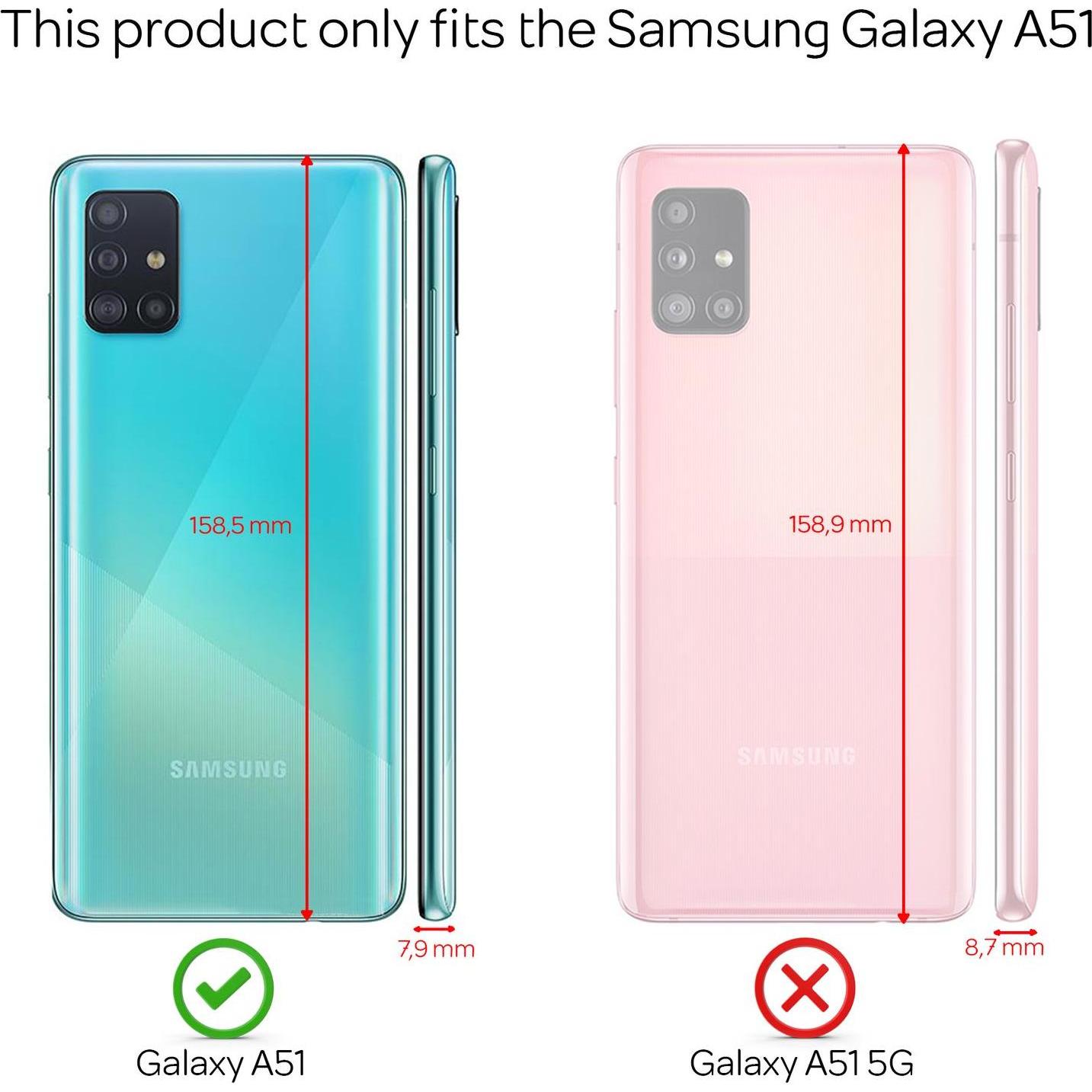 Thumbnail - Nalia Glitzer Hülle (Samsung Galaxy A51), Smartphone Hülle, Violett