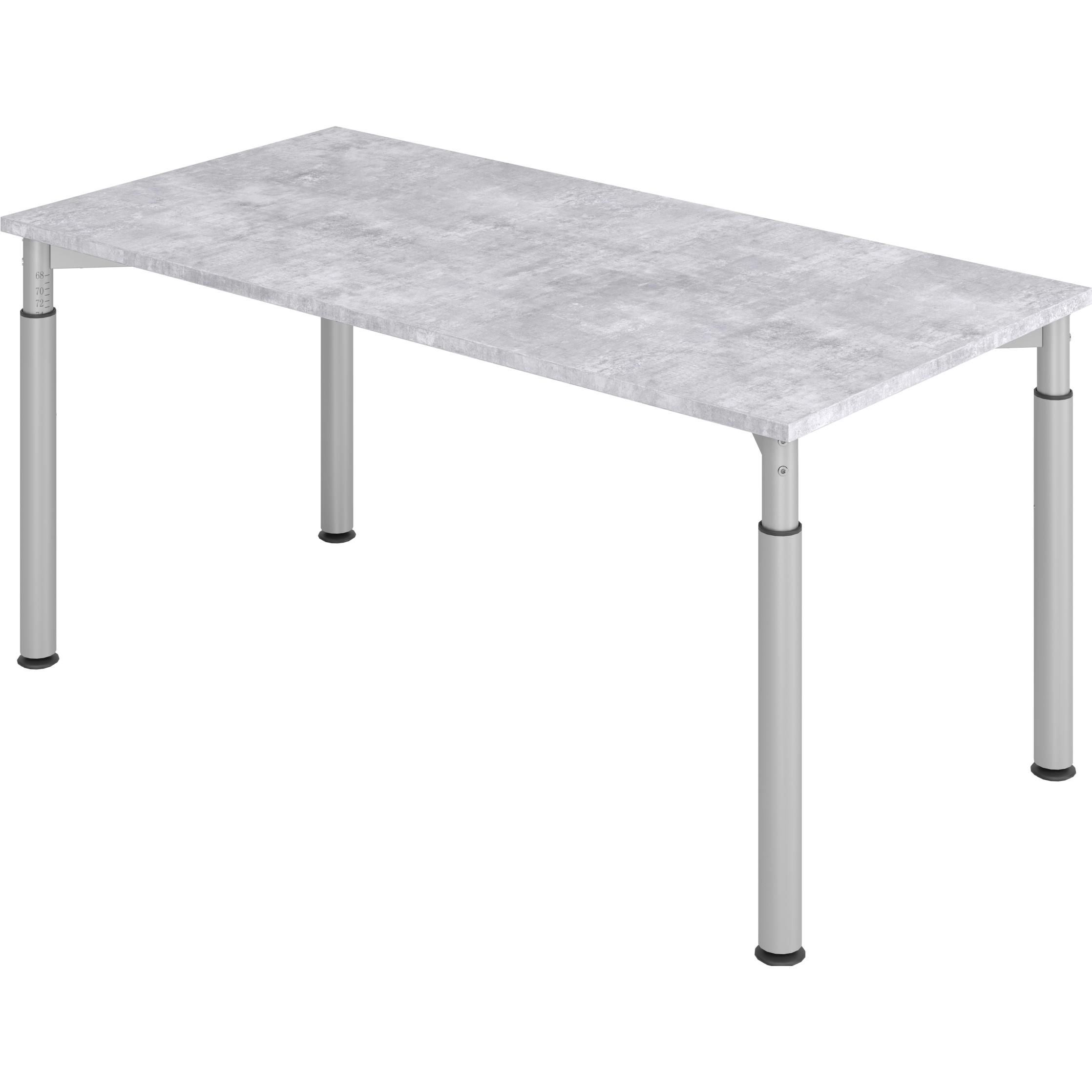 MC, Schreibtisch, MyTable Y Schreibtisch mit Gestell Silber (1600 x 800 x 680 mm)