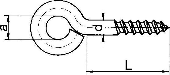 Actual product image Werkstarck Eyebolts (100 Screws per piece)