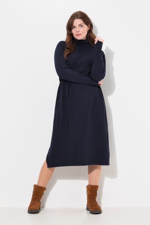 Produktbild Ulla Popken Strickkleid, Zopfmuster, Rollkragen, Langarm (46, 48)