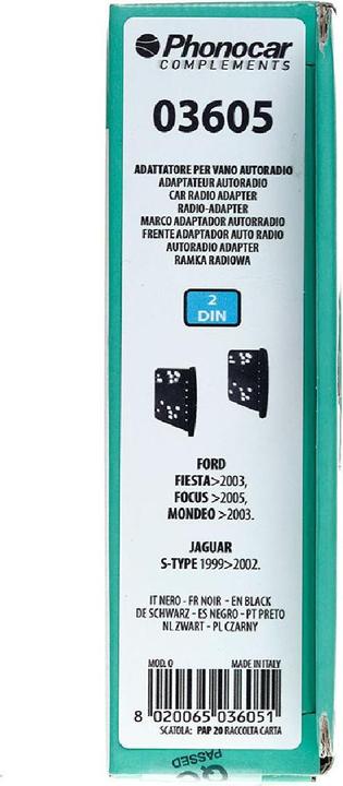 Immagine prodotto Phonocar Staffe di fissaggio nero