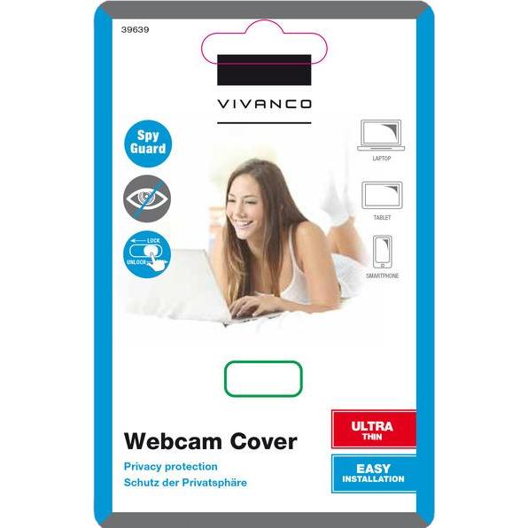 Vivanco Webcam Cover, schwarz, 1St.