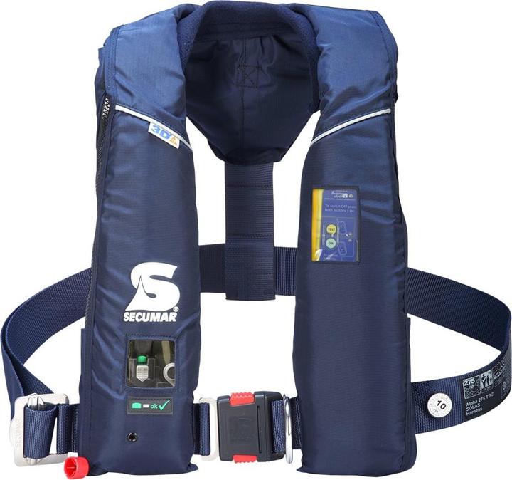 Secumar Aufblasbare Schwimmweste Alpha 275 Solas mit PLB-Tasche