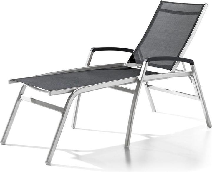Sieger Lettino a rotelle impilabile Bodega Comfort Alluminio (194 cm)