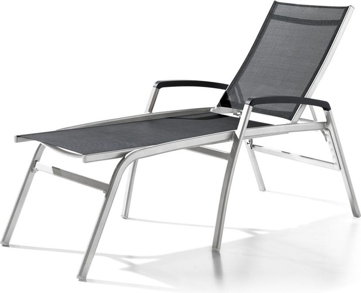 Actual product image Sieger Bodega Comfort Stacking Roller Lounger Aluminium (194 cm)
