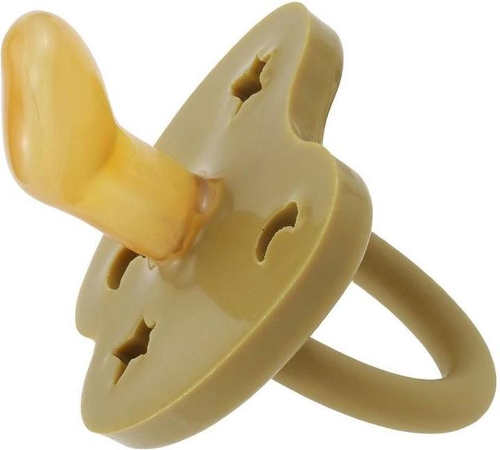 Image du produit Hevea Sucette en caoutchouc naturel, Olive, adaptée à la mâchoire (1 x, à partir de 3 M.)