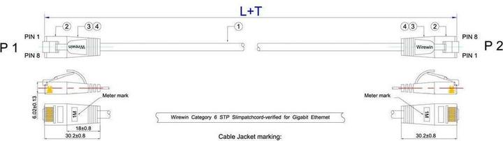 Produktbild Lightwin Netzwerkkabel (U/FTP, CAT6, 15 m)