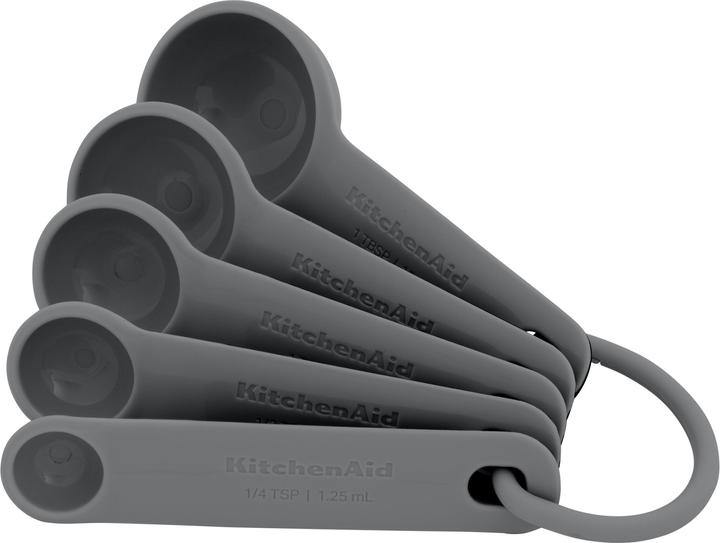 Actual product image KitchenAid Ka Set Of 5 Measuring Spoons Grey (15 ml)