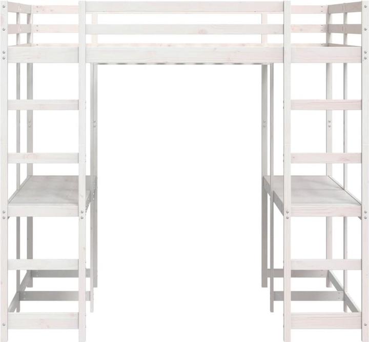 Produktbild vidaXL Hochbett mit Schreibtisch & Leiter (160 x 200 cm)