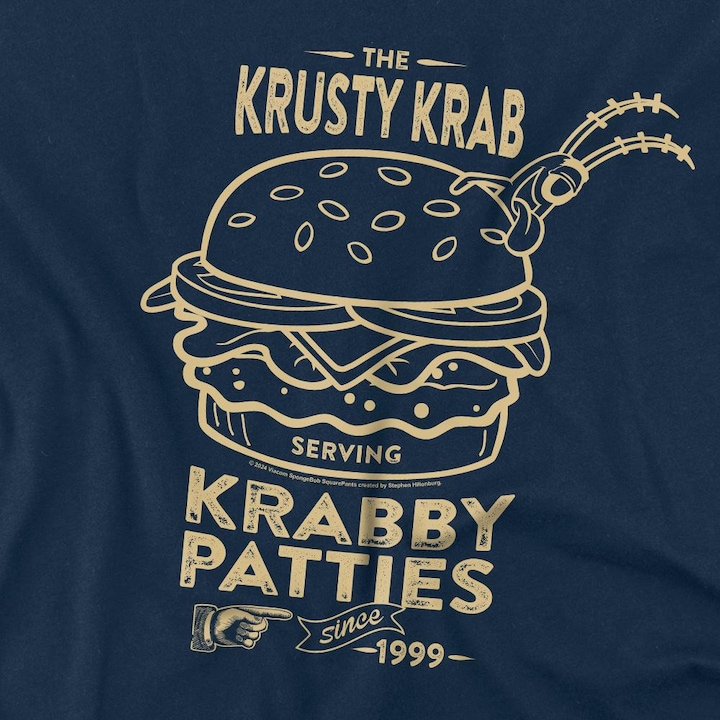 Produktbild Spongebob Squarepants The Krusty Krab Shock Mono TShirt (L)