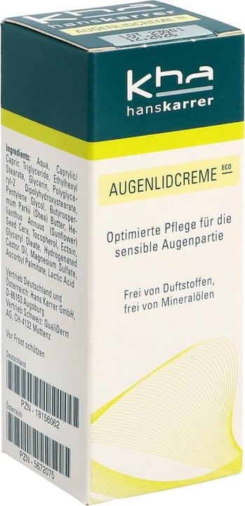 Image du produit Hans Karrer Crème pour les paupières Eco Disp (Crème, 15 ml, Jour + nuit)