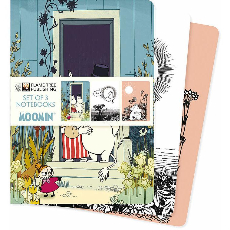 Browntrout Verlag, Heft + Block, Moomin Set of 3 Standard Notebooks (A5, Harter Einband)