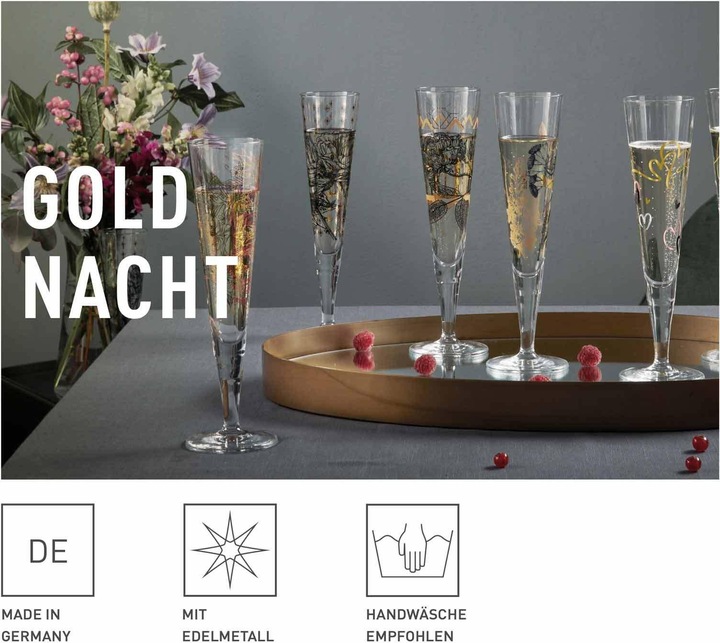Actual product image Ritzenhoff Gold Night (20.50 cl, 2 Glasses, Champagne glasses)
