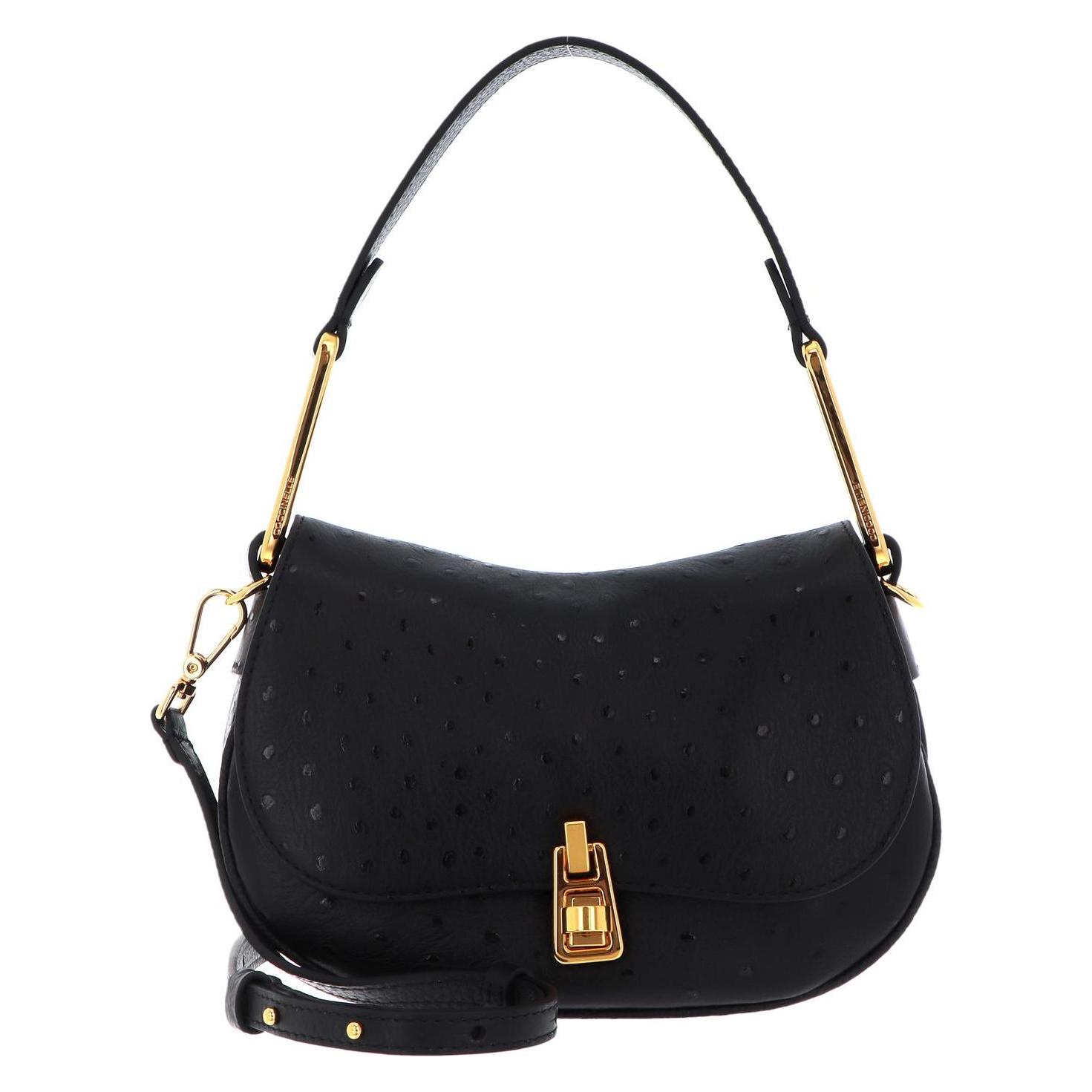 Coccinelle, Damen, Handtasche, Magie Ostrich Handbag, Schwarz