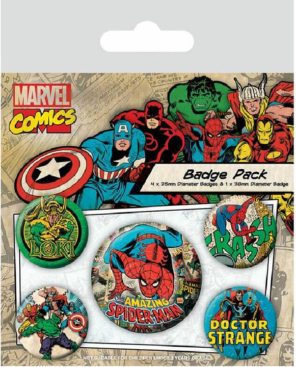 Image du produit Pyramid MARVEL - Spider-Man - Pack de 5 badges