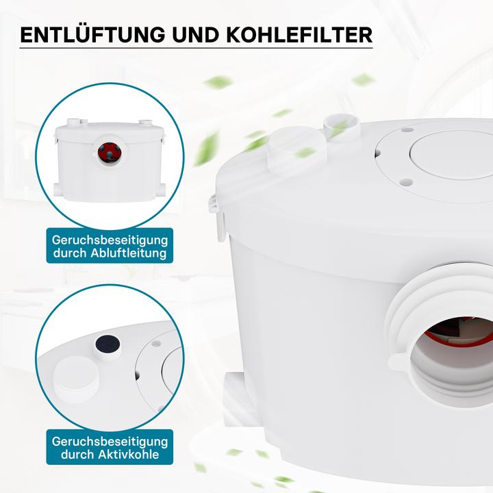 Produktbild XPOtool 4/1 Kleinhebeanlage 400W Häcksler Hebeanlage WC Schmutzwasser Fäkalien