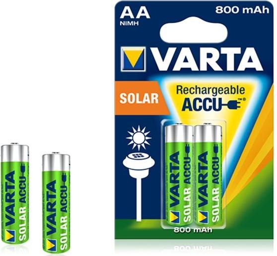Image du produit Varta Recharger Accu Solar (2 pcs, AA, 800 mAh)