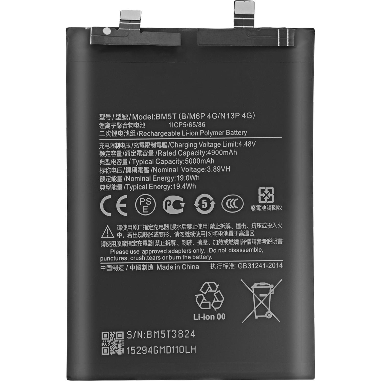 Clappio 5000mAh Austausch-Akku, Smartphone Akku