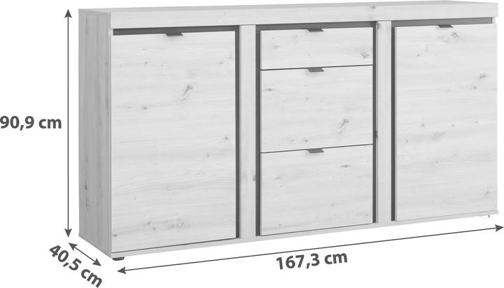 Image du produit Luca Bessoni Buffet (167.30 x 40.50 x 90.90 cm)